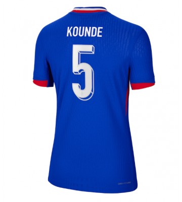 Frankrig Jules Kounde #5 Replika Hjemmebanetrøje Dame EM 2024 Kortærmet